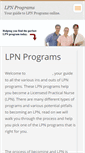 Mobile Screenshot of lpnprograms.webnode.com