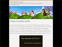 Tablet Screenshot of malibadatelia.webnode.sk