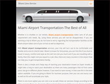 Tablet Screenshot of miamilimoservice.webnode.com