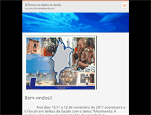 Tablet Screenshot of forumsaudeufma.webnode.com.br