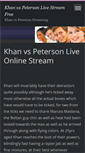 Mobile Screenshot of khanvspetersonlivestreamfree.webnode.com