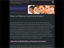 Tablet Screenshot of khanvspetersonlivestreamfree.webnode.com