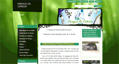 Desktop Screenshot of parquedaciencia.webnode.com.br