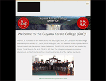 Tablet Screenshot of guyanakaratecollege.webnode.com