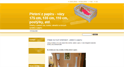 Desktop Screenshot of papirove-pleteni.webnode.cz