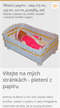 Mobile Screenshot of papirove-pleteni.webnode.cz