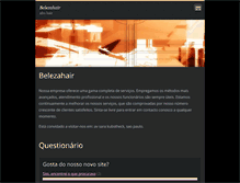 Tablet Screenshot of belezahair.webnode.com.br