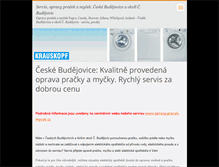 Tablet Screenshot of opravy-pracek-ceske-budejovice.webnode.cz