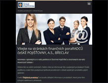 Tablet Screenshot of pojisteni-dubsky.webnode.cz