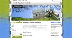 Desktop Screenshot of familiemaurikinzeeland.webnode.nl