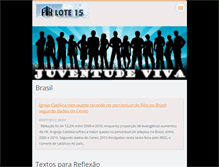 Tablet Screenshot of juventudeviva15.webnode.com.br