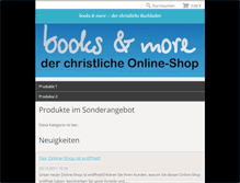 Tablet Screenshot of booksandmoreshop.webnode.at