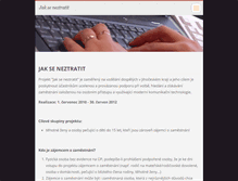 Tablet Screenshot of jakseneztratit.webnode.cz