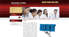 Desktop Screenshot of goodbye2debt.webnode.com
