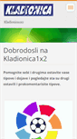 Mobile Screenshot of kladionica1x2.webnode.com