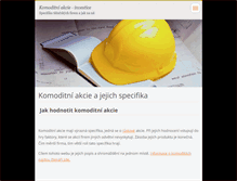 Tablet Screenshot of komoditniakcie.webnode.cz