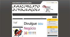 Desktop Screenshot of nascimentodivulgacoes.webnode.com.br