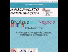 Tablet Screenshot of nascimentodivulgacoes.webnode.com.br