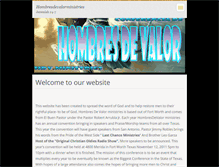 Tablet Screenshot of hombresdevalorministries.webnode.com