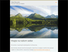Tablet Screenshot of naseslovensko.webnode.sk