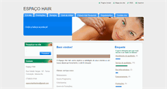 Desktop Screenshot of espacohair.webnode.com.br