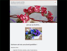 Tablet Screenshot of kvetinovestudiolaura.webnode.cz