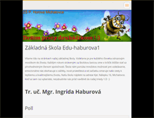 Tablet Screenshot of edu-haburova1.webnode.sk