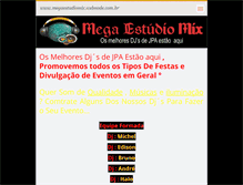 Tablet Screenshot of megaestudiomix.webnode.com.br