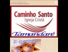 Tablet Screenshot of caminhosanto.webnode.com.br