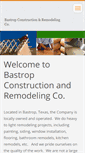 Mobile Screenshot of bastropconstructionandremodeling.webnode.com