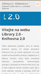 Mobile Screenshot of library20.webnode.cz