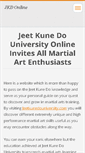 Mobile Screenshot of jeetkunedouniversity.webnode.com