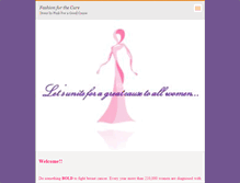 Tablet Screenshot of fashionforthecure.webnode.com