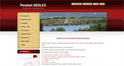 Desktop Screenshot of penzionsedlec.webnode.cz