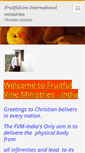 Mobile Screenshot of fruitfulvineministries.webnode.com
