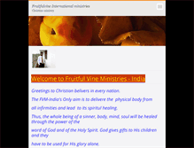 Tablet Screenshot of fruitfulvineministries.webnode.com