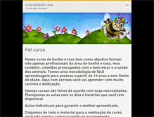 Tablet Screenshot of cursodebanhoetosa.webnode.com.br