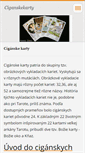 Mobile Screenshot of ciganskekarty.webnode.sk