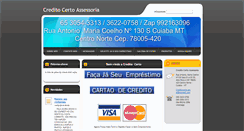Desktop Screenshot of creditocerto.webnode.com.br