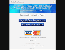 Tablet Screenshot of creditocerto.webnode.com.br