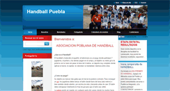 Desktop Screenshot of handball-puebla.webnode.es
