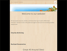 Tablet Screenshot of ourcolorfulcreation.webnode.com
