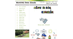 Desktop Screenshot of materskaskolazasada.webnode.cz