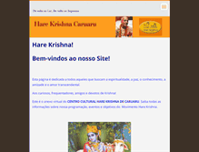 Tablet Screenshot of harekrishnacaruaru.webnode.com.br