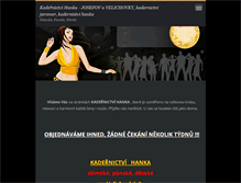 Tablet Screenshot of kadernictvihanka.webnode.cz