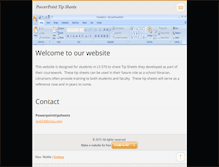 Tablet Screenshot of powerpointtipsheets.webnode.com