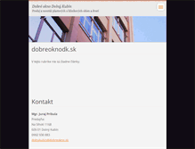 Tablet Screenshot of dobreoknodk.webnode.sk