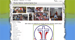 Desktop Screenshot of missaobatistacentralsantacruz.webnode.com.br