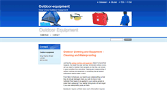 Desktop Screenshot of outdoor-equipment.webnode.com