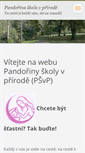 Mobile Screenshot of pandorinaskola.webnode.cz